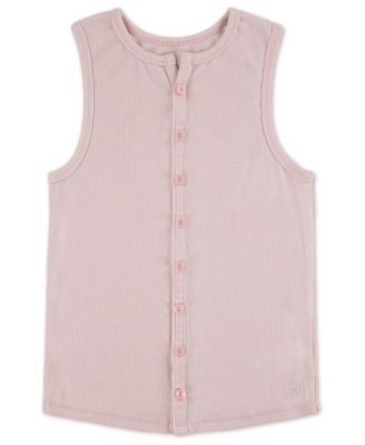 Girls' Buttoned Tank Top