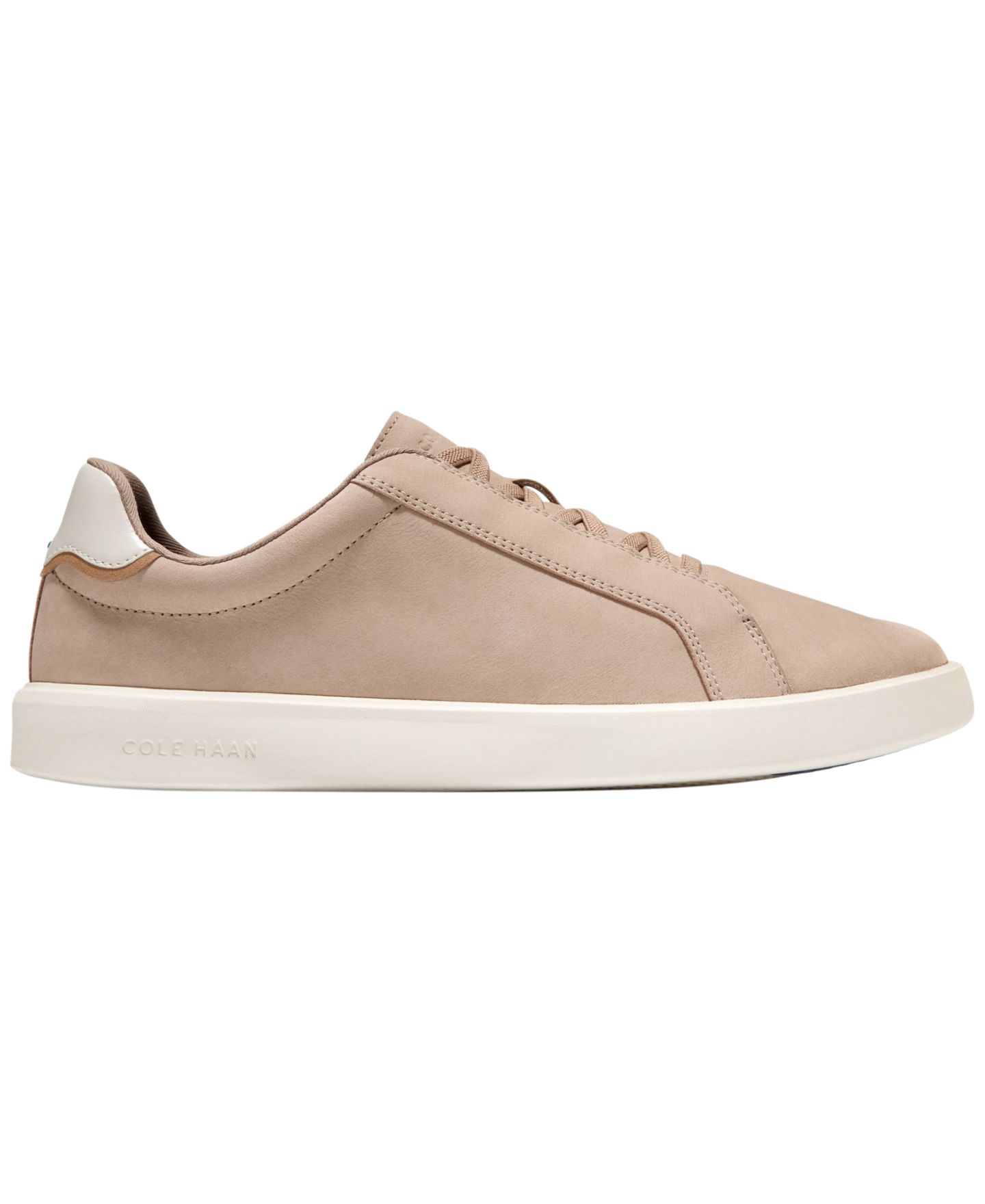 Мужские кроссовки Cole Haan Grand Crosscourt Daily Lace-To-Toe Slip-On, цвет: Берёзовый бежевый нубуковый — фото 2