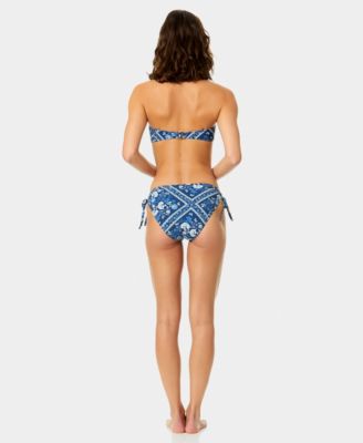 Women's Over the Shoulder Bandeau Top and Soft Tie Hipster Bottoms