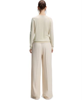 BOSS by Women's Extra-Fine Merino Wool Button-Up Cardigan Sweater