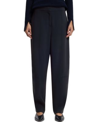BOSS by Women's Wrinkle-Resistant Crepe Relaxed-Fit Pants