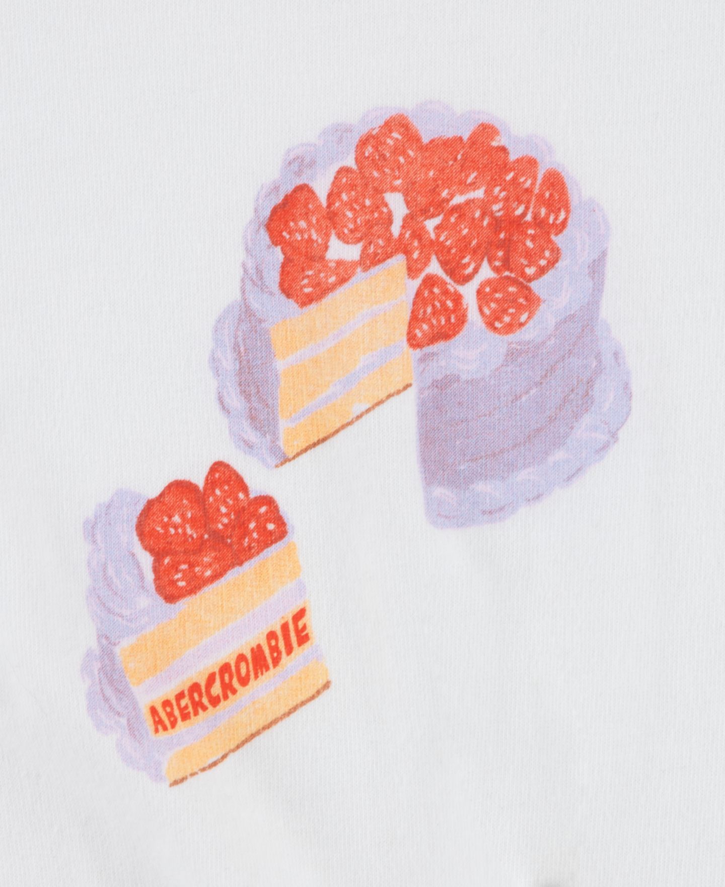 Футболка abercrombie kids Cake Side Knot Crewneck T-Shirt для девочек, цвет: Яркий белый — фото 3