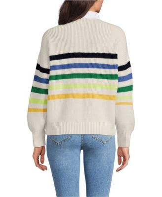Women's Drifter Rugby with Woven Collar Sweater