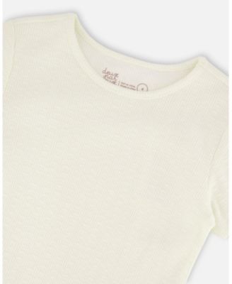 Baby Girls Crinkle Jersey T-Shirt