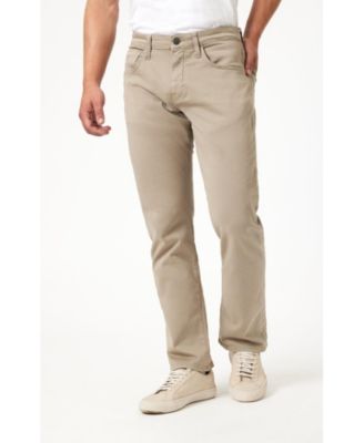 Men's Matt Relaxed Straight Leg In Sand Casual Twill