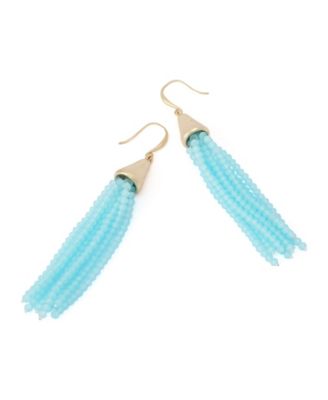 Seed Bead Fringe Earrings