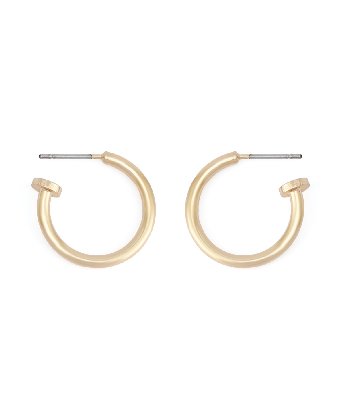 Robert Lee Morris Soho Silver Minimal Huggie Earrings