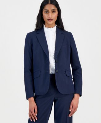 Women's Seersucker Stripe Blazer