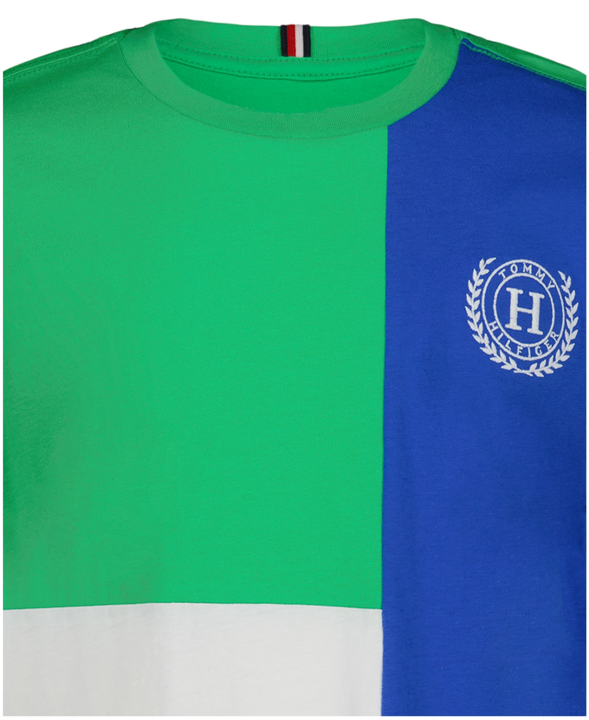 Tommy Hilfiger Boys' 8-20 Tri-Block Short-Sleeve T-Shirt