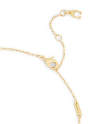 Faux Stone Pav&eacute; Signature C Necklace