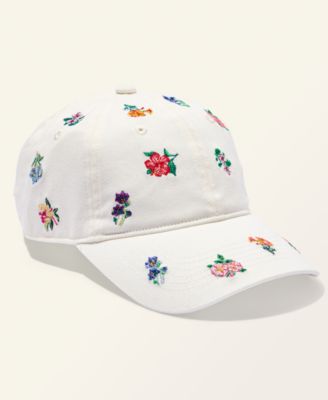 Flower Show Scattered Flowers Embroidered Baseball Cap