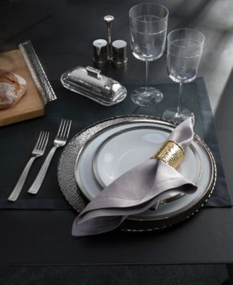 Stainless Steel Hammertone Collection 5-Pc. Flatware Set