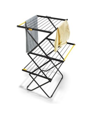Airframe Clothes Drying Rack with Long Garment Hanging Rails