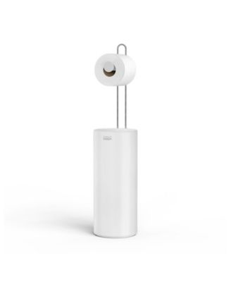 Easy Store Toilet Paper Roll Holder with Concealed Storage