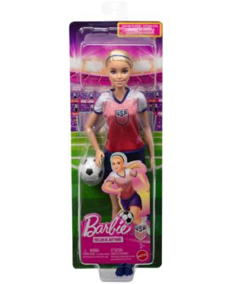 Careers USSF Soccer Fashion Doll Dressed in Removable Sport-Themed Outfit