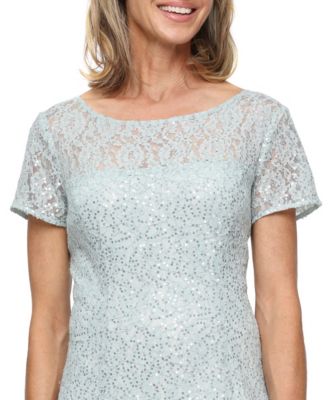 Sequined Lace Midi Dresses