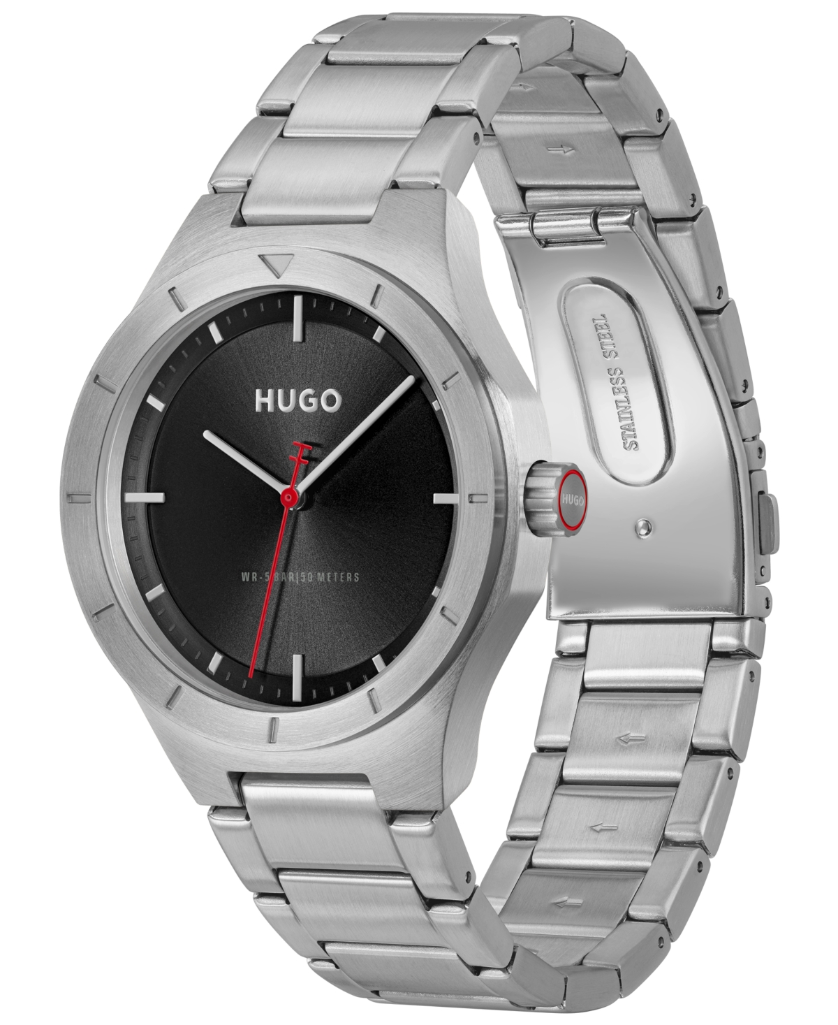 Hugo Boss Men's Lit Quartz Stainless Steel Watch, 42mm