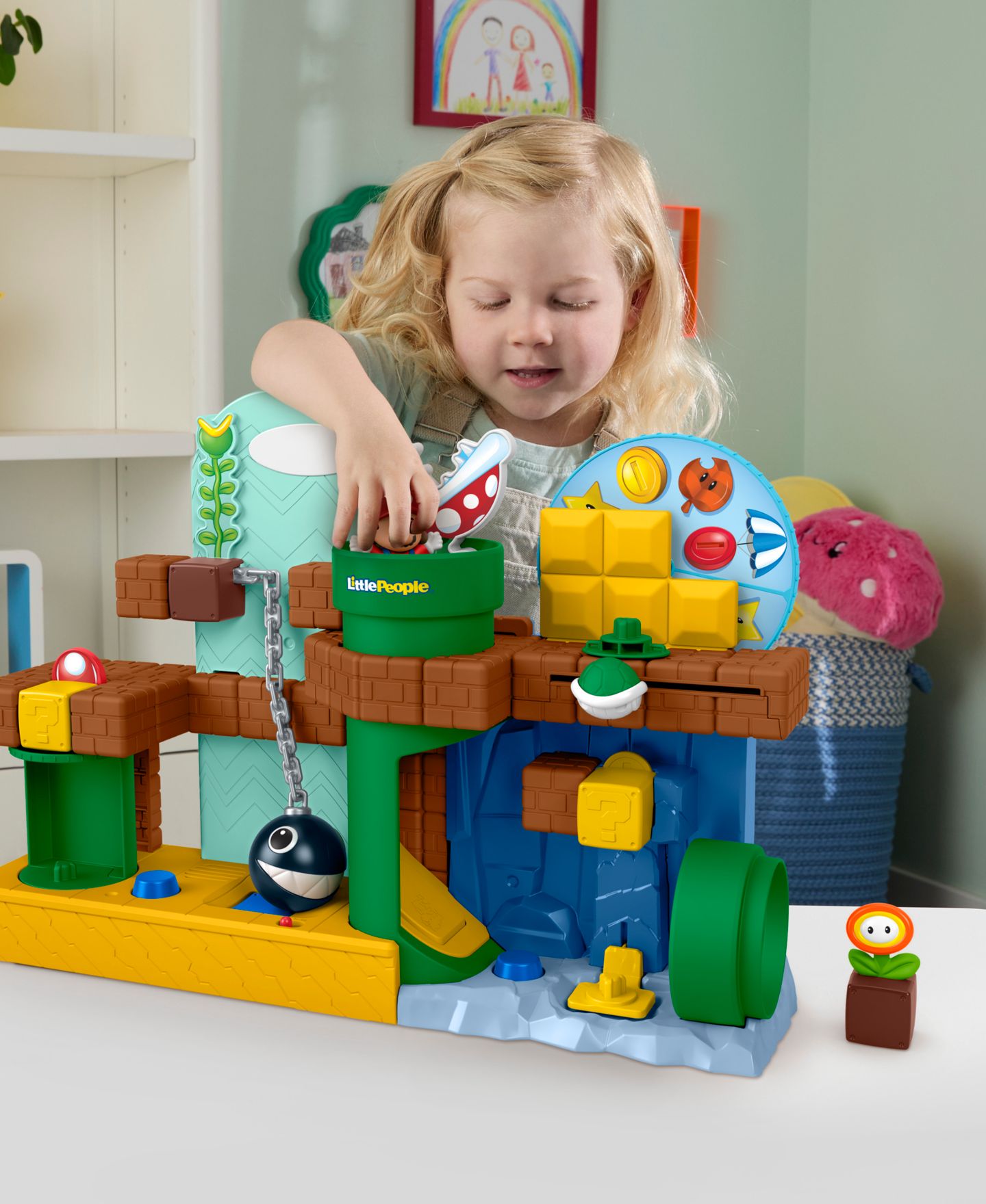 Детский игровой набор Little People Super Mario Interactive 3-Piece Playset, Ages 18 Months + — фото 2