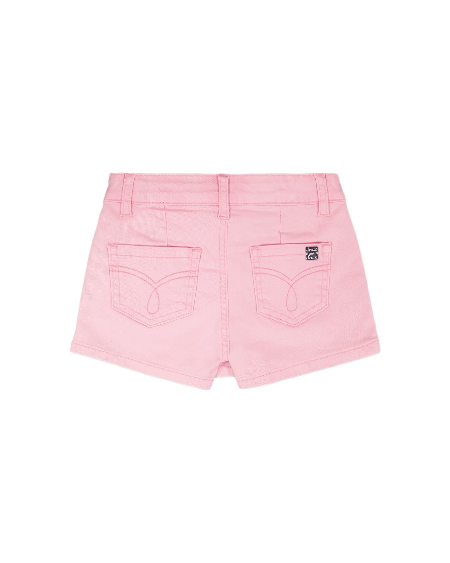 Юбка-шорты Deux par Deux Stretch Twill Skort для девочек-малышей, цвет: Розовый — фото 3