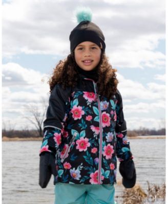 Girl Stretch Jersey Hat with Pompom - Toddler|Child