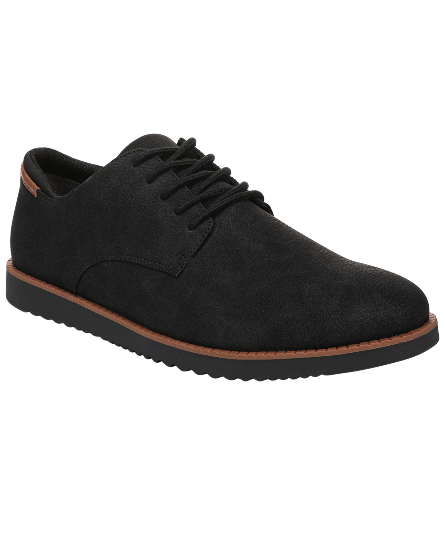 Мужские туфли Vionic Dr. Scholl's Sync Flex Oxford, цвет: Чёрная искусственная кожа — фото 1