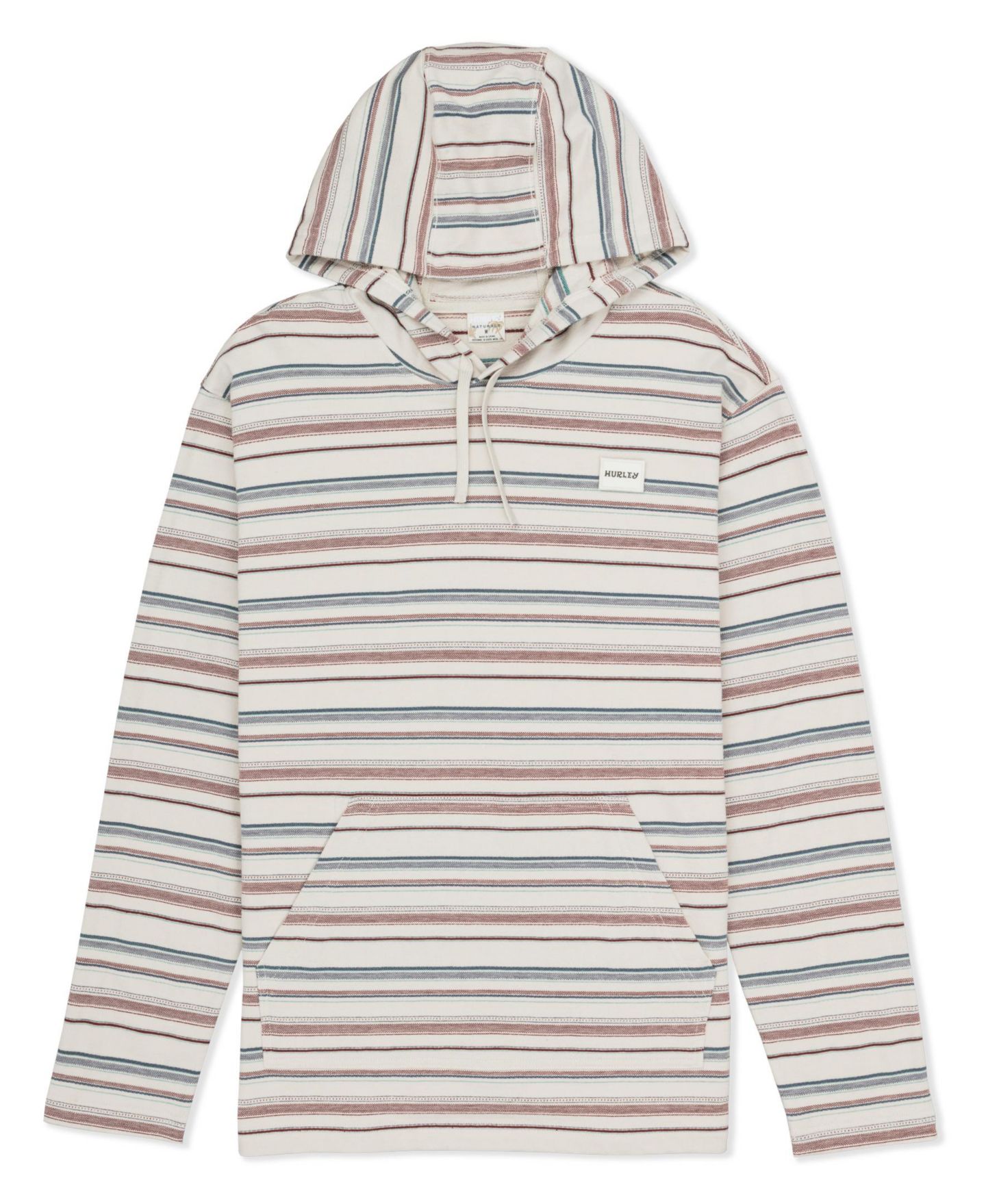 Мужской свитшот Hurley Regular-Fit Hooded Poncho, цвет: Кремовый — фото 6