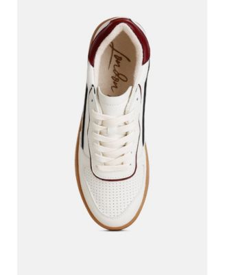 Womens Kyniska Faux Leather Everyday Sneakers