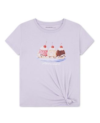 Girls' Ice Cream Sundae Side Knot T-Shirt