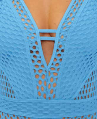 Women's Castaway Fishnet One-Piece Swimsuit