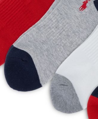 Men's USA Logo Low-Cut Socks, 6-Pack