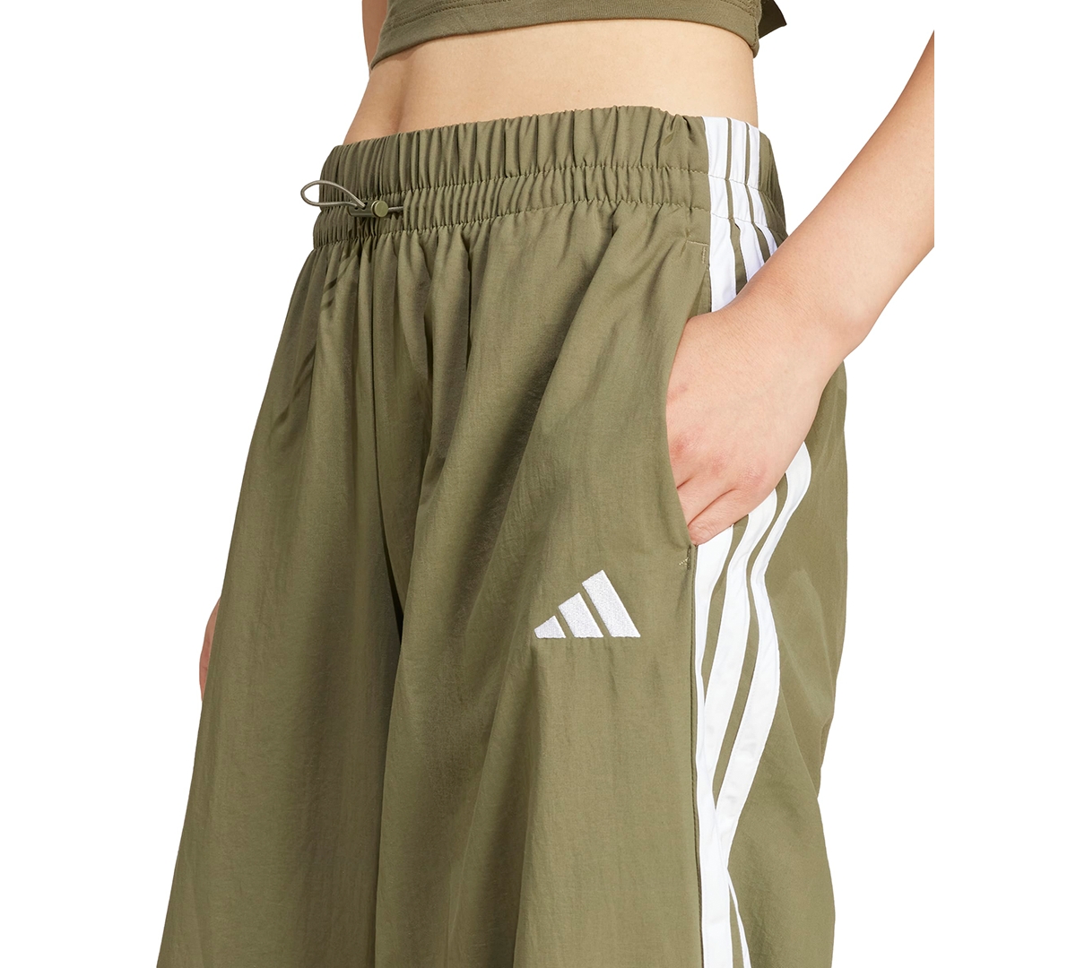 adidas Women's Three Stripe Parachute Pants