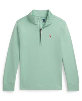 Polo Ralph Lauren Boys' 2-7 Cotton Interlock Quarter-Zip Pullover