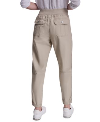 Women's High Rise Bungee Waist Seamed Joggers
