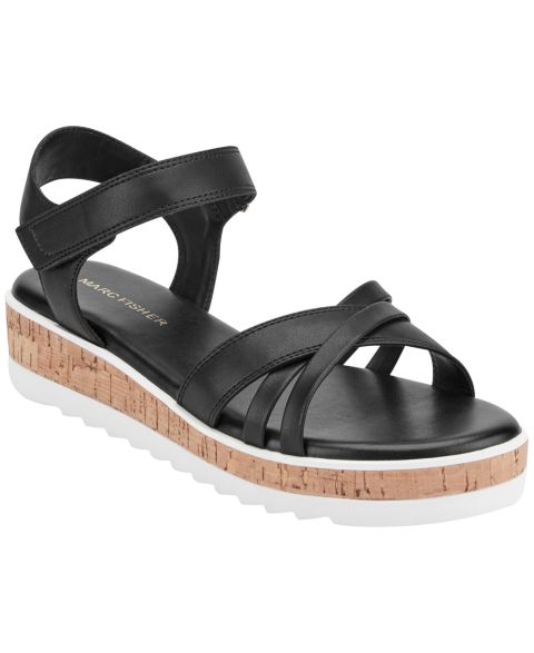 Женские сандалии Marc Fisher Gyllie Flat Platform, цвет: Чёрный