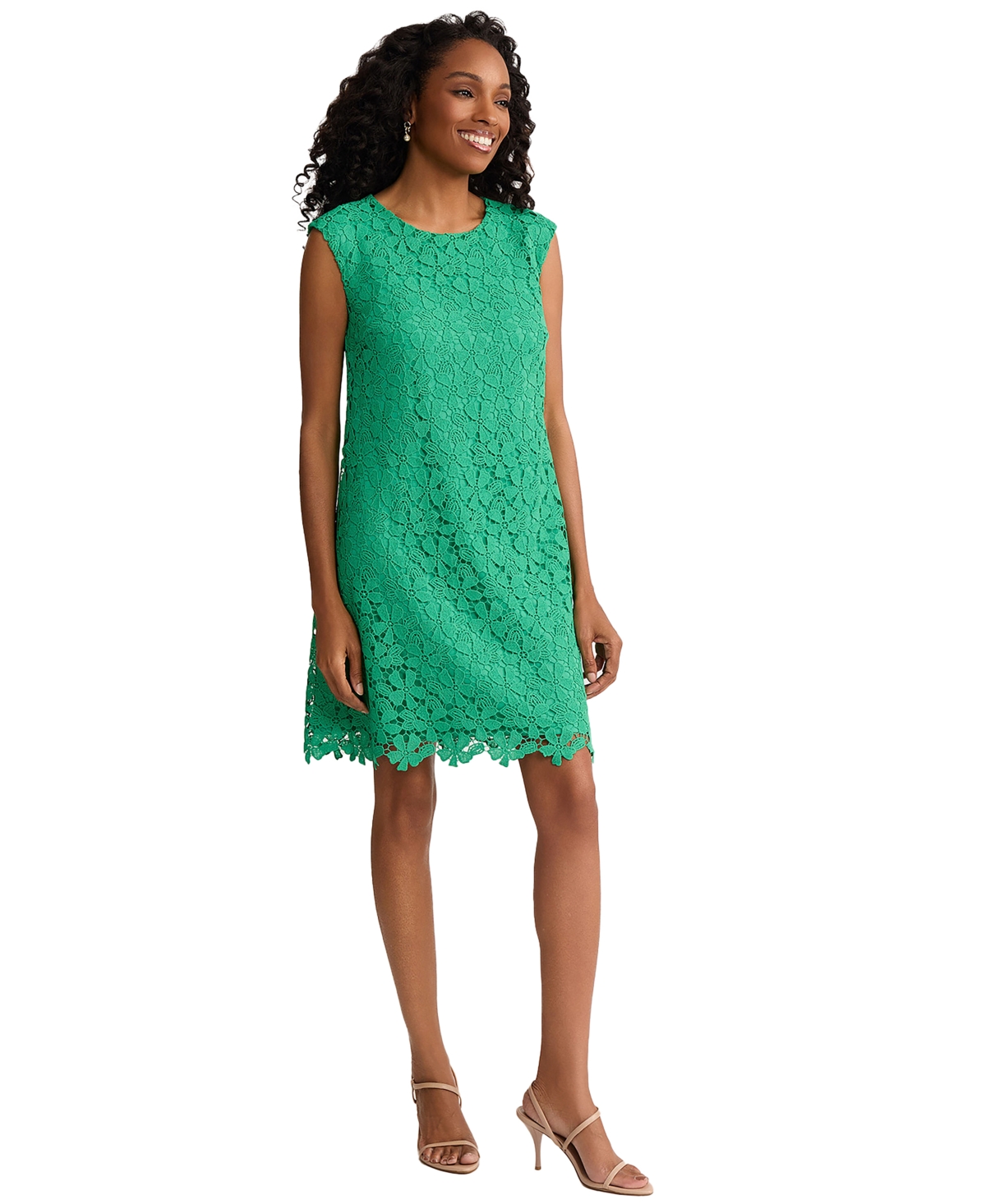 Jones New York Women's Crew Neck Mini Dress