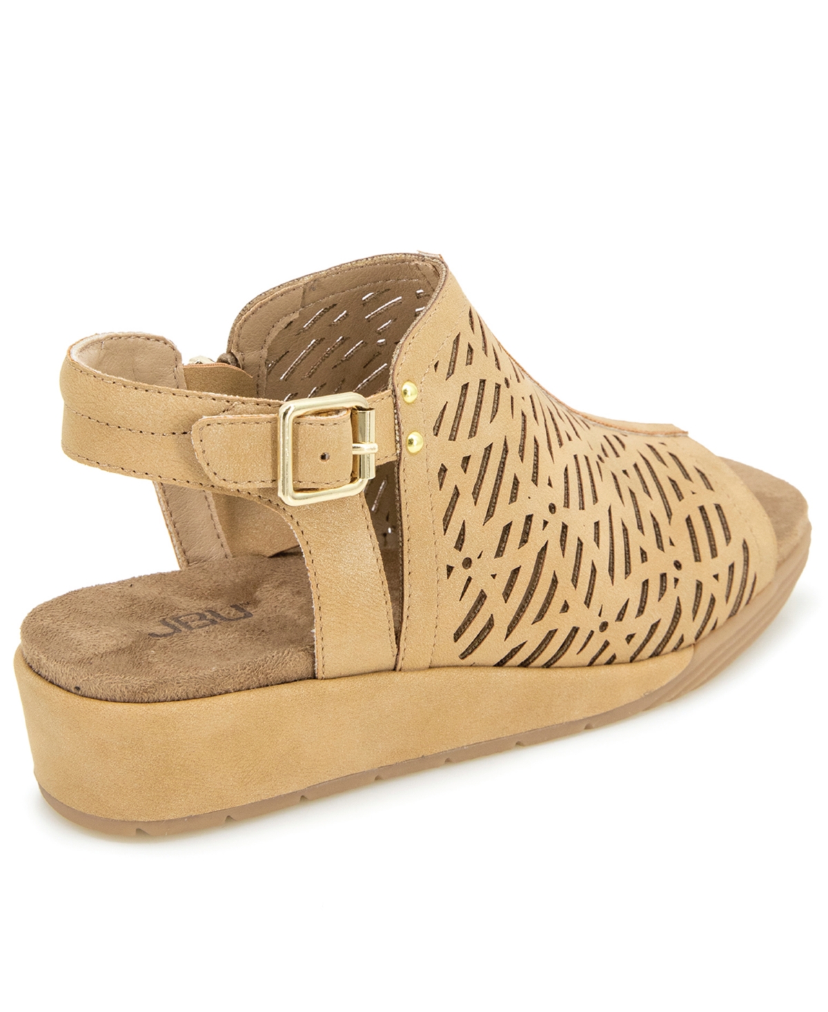 Jbu Women's Tessa Shooties Round Toe Wedge Sandals