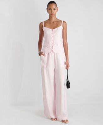 Women's Cooper Linen Tailored V-Neck Cami Top