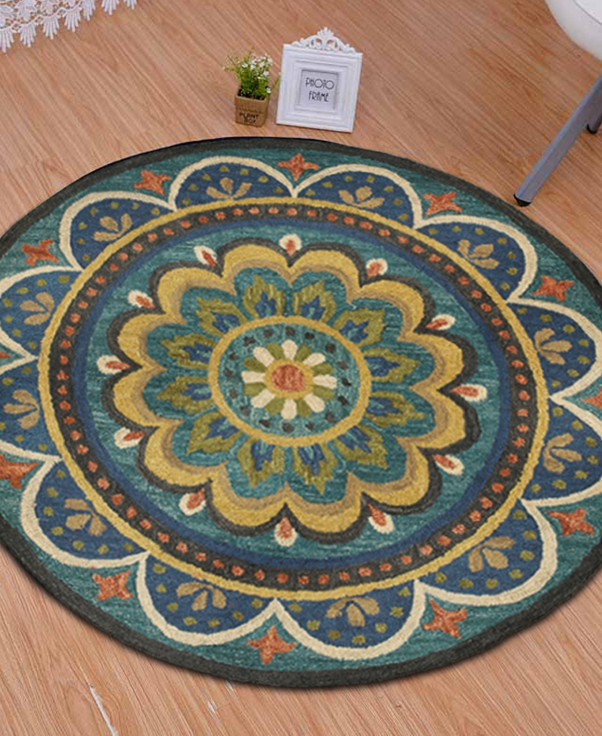 Lr Home Radiance Rdc-026 6' x 6' Round Area Rug