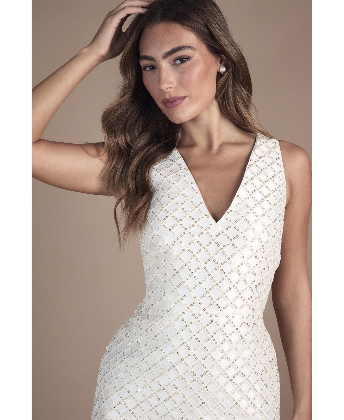 Coast Women's Sleeveless Embellished Mini Dress