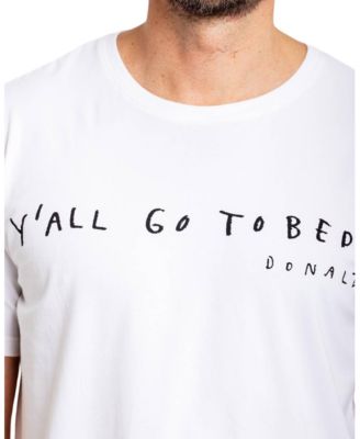 Men's Drawbertson Y'All Go To Bed Cotton Pajama T-Shirt