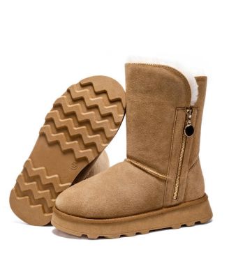 Women's Shearling and Suede Winter Boots CY2466