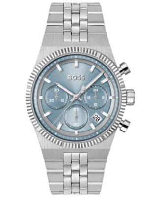 Men's Candor Prime Quartz Chrono Stainless Steel Watch, 41mm