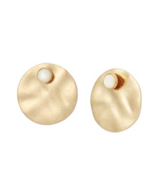 Robert Lee Morris Soho Mother of Pearl Turquoise Disc Earring Jacket - Mother of PearlGold 58$