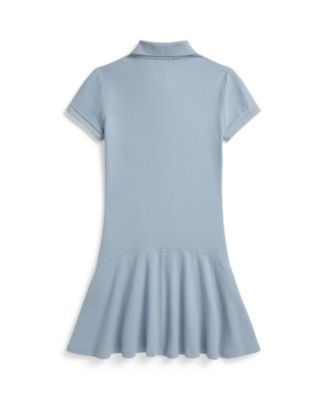Girls' 7-16 Stretch Mesh Polo Collar Dress