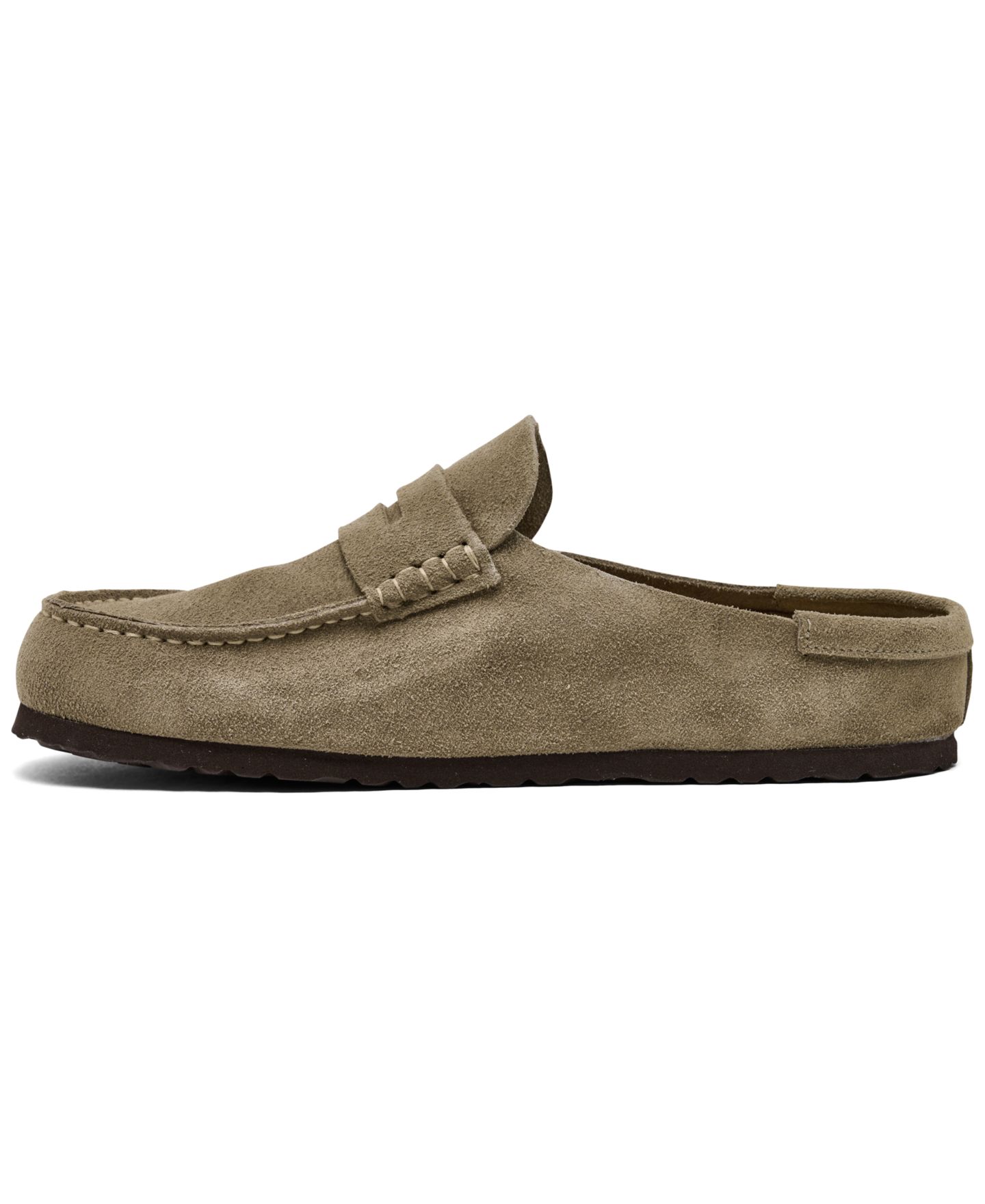 Мужские сабо Birkenstock Naples Wrapped Suede Casual, цвет: Carafe — фото 7