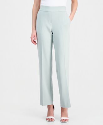 Women's Mid Rise Straight-Leg Pull-On Pants