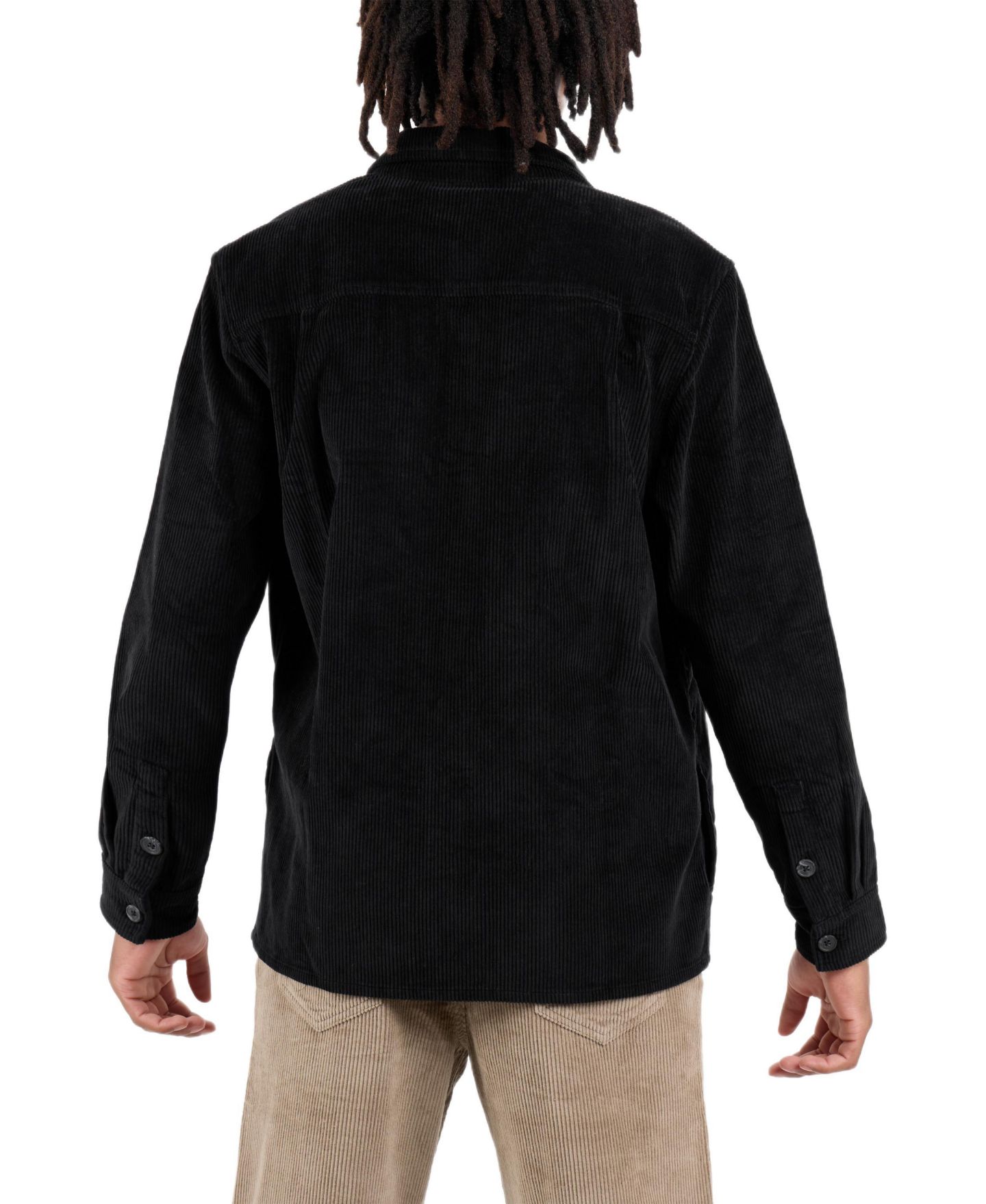 Мужская куртка SPRING + MERCER Cotton Corduroy Shirt Jacket, цвет: Чёрный — фото 2
