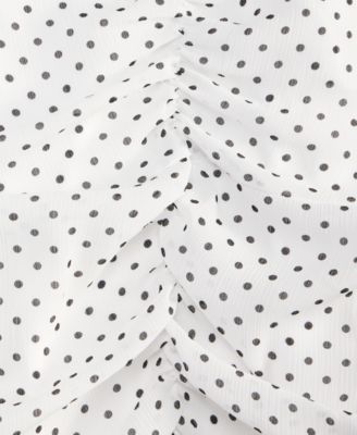 Women's Printed Ruched Midi Dress