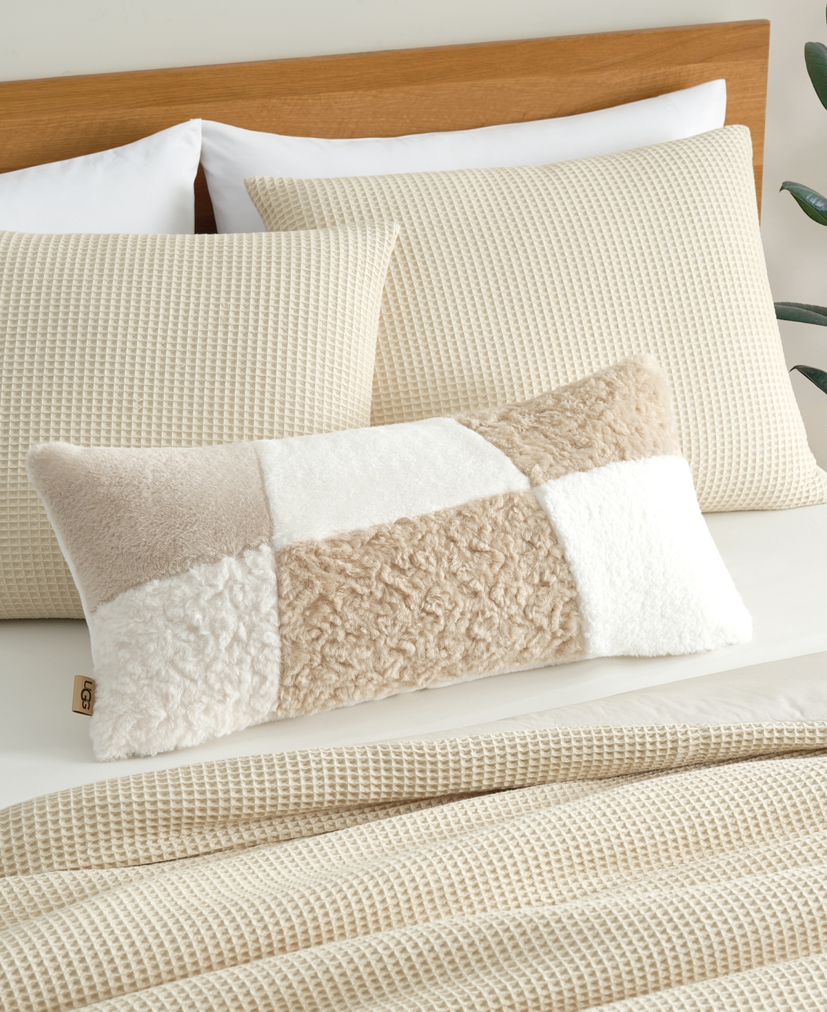 Ugg Sibel Textured Bolster Pillow, 14" x 30"