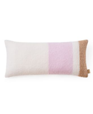 Simona Faux Mohair Bolster Decorative Pillow, 14" x 36"